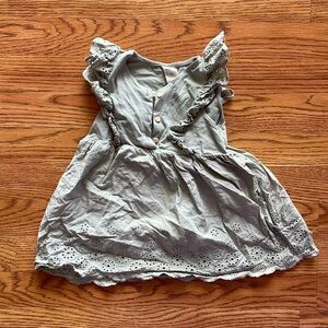 H&M sage lace cotton dress - 2t - gently used